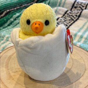 Ty Plush Bird Toy in Yellow and White